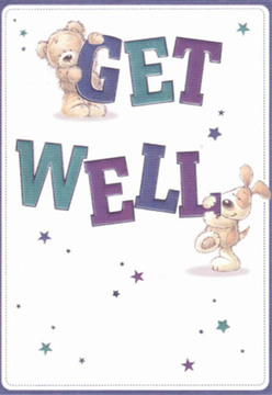 Radiating the welcoming warmth of South Norwood, this get well card captures the essence of comfort and genuine connection. Two spirited friends-a sweet bear and an irresistibly floppy-eared puppy-interact atop and beneath bold, lively lettering that spells out a spirited 'Get Well.' Their rounded forms and expressive features speak of affection and hope, mirroring the heartfelt wishes delivered daily along Portland Road. Teal and deep purple hues bring vitality to the message, while whimsical stars scattered across the card flicker with possibility, much like the sparkling lights of a friendly local florist shop after dusk. The bright, crisp background underscores a sense of clarity and cleanliness, a welcome freshness often found in a new bouquet from a trusted South Norwood florist. The illustrated fur looks so inviting-soft enough to imagine a comforting embrace-helping to transform the card into a tiny oasis of support for anyone under the weather. Much like Flowers South Norwood's thoughtfully crafted arrangements, each element of this design is placed with care, reflecting the nurturing energy of the community. This card delivers not just words, but the spirit of care and friendship that defines South Norwood, making it perfect for offering hope and cheer to someone on their journey to recovery.